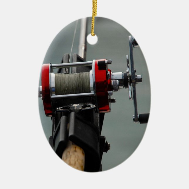 Ornement En Céramique Pêche terminée (Devant)