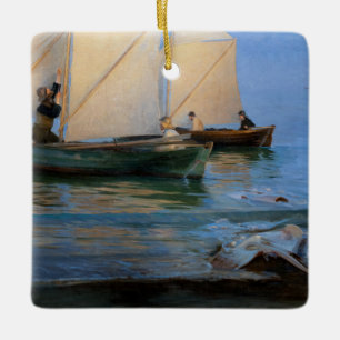 Ornement En Céramique Peder Severin Kroyer - Bateaux de pêche