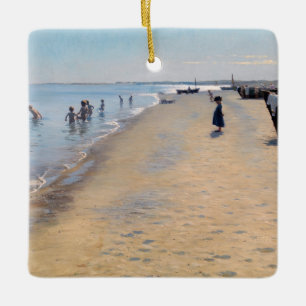 Ornement En Céramique Peder Severin Kroyer - Jour d'été à Skagen Beach