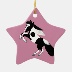 Ornement En Céramique Peignez le cheval