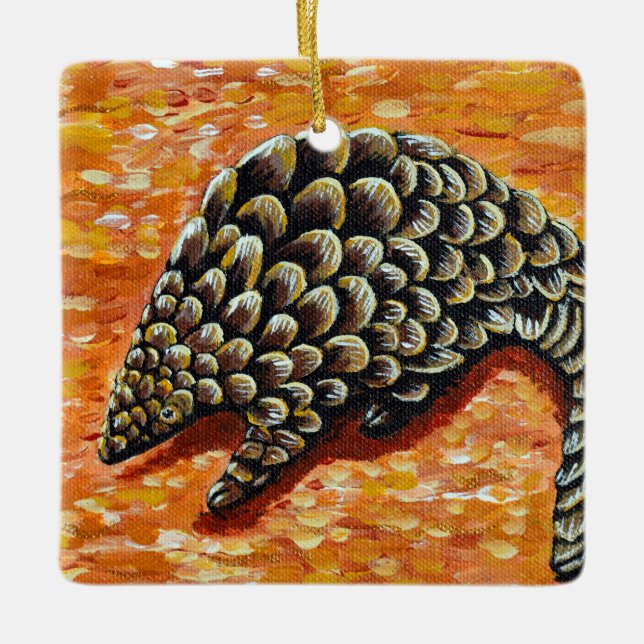 Ornement En Céramique Peinture à la pangoline (Devant)