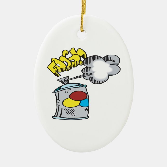 Ornement En Céramique Peinture de jet (Devant)