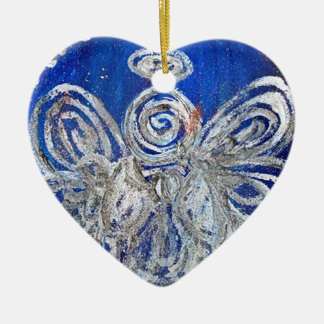 Ornement En Céramique Pendentif ornemental Twinkle Angel (Devant)