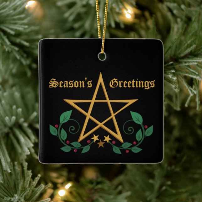 Ornement En Céramique Pentacle (Arbre)