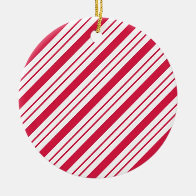 Ornement En Céramique Peppermenthe Noël Bonbon Ornament (Devant)