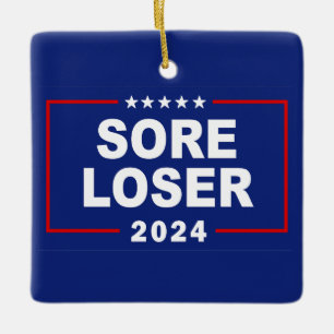Ornement En Céramique Perdant amer anti-Trump 2024