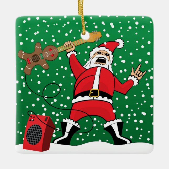 Ornement En Céramique Père Noël de métaux lourds (Devant)