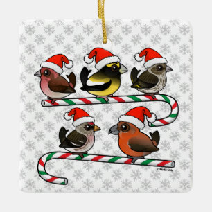 Ornement En Céramique Père Noël Finches