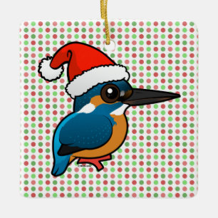 Ornement En Céramique Père Noël Kingfisher