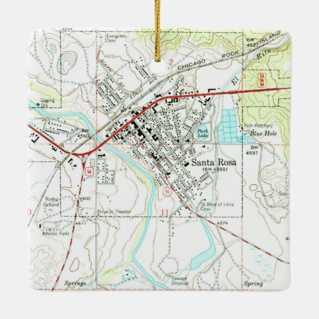 Ornement En Céramique Père Noël Rosa NM Vintage Topo (Dos)