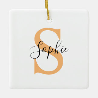 Ornement En Céramique Personalised Your Name, Custom Name, Birthday Gift