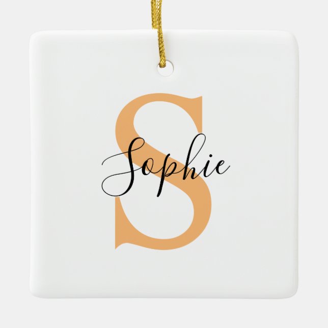 Ornement En Céramique Personalised Your Name, Custom Name, Birthday Gift (Devant)