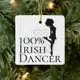 Ornement En Céramique Personnalisé 100% danseur irlandais dur chaussures