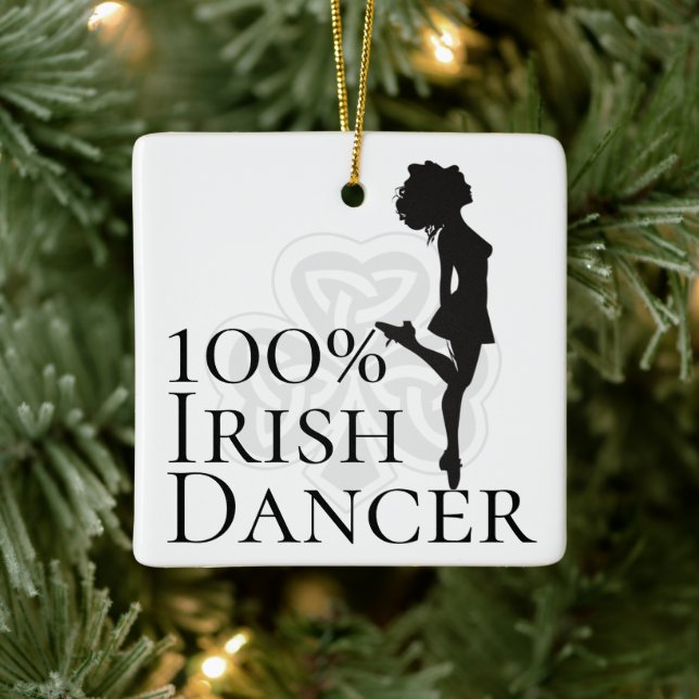 Ornement En Céramique Personnalisé 100% danseur irlandais dur chaussures (Arbre)