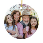 Personnalisé Double face Famille Deux photos Noël