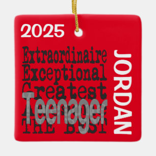 Ornement en céramique personnalisé Teenager Extrao