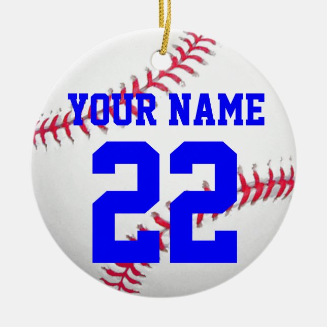 Ornement En Céramique Personnalisez-le, base-ball (Devant)