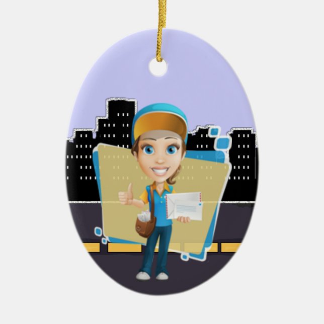 Ornement En Céramique Personne de livraison / Courrier - SRF (Devant)