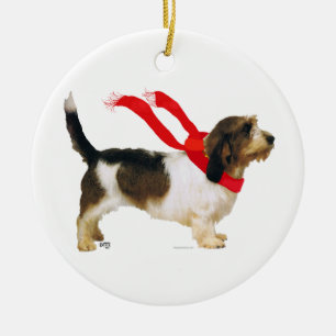 Ornement En Céramique Petit Basset Griffon Vendeen