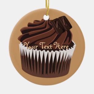 Ornement En Céramique Petit gâteau de chocolat