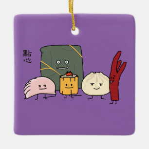 Ornement En Céramique Petit pain chinois de petits pains de boulette de