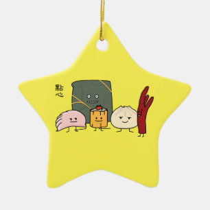 Ornement En Céramique Petit pain chinois de petits pains de boulette de