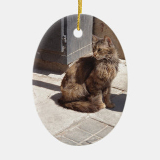 Ornement En Céramique Pétra de chat perse de longue date