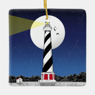 Ornement En Céramique Phare de Cape Hatteras Caroline du Nord