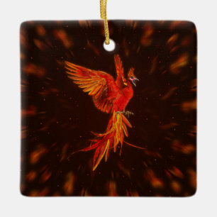 Ornement En Céramique Phoenix Rising - # 1