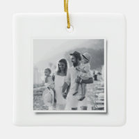 Photo de famille vintage de Noël minimale moderne