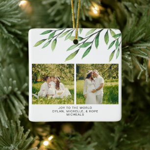 Ornement En Céramique Photo de la famille des aquarelles botaniques de N