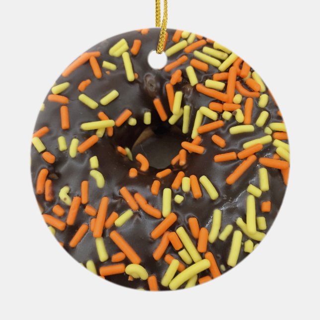 Ornement En Céramique Photo Donut (Devant)