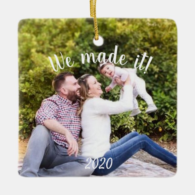 Ornement En Céramique Photo Nous l'avons rendu pandémique 2020 (Devant)