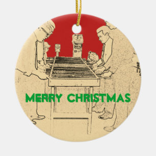 ORNEMENT EN CÉRAMIQUE PHOTOGRAPHIE DE LA TABLE D'ART DE FOOSBALL VINTAGE