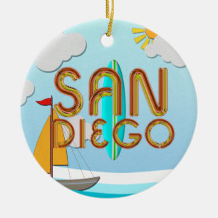 Ornement En Céramique PIÈCE EN T San Diego