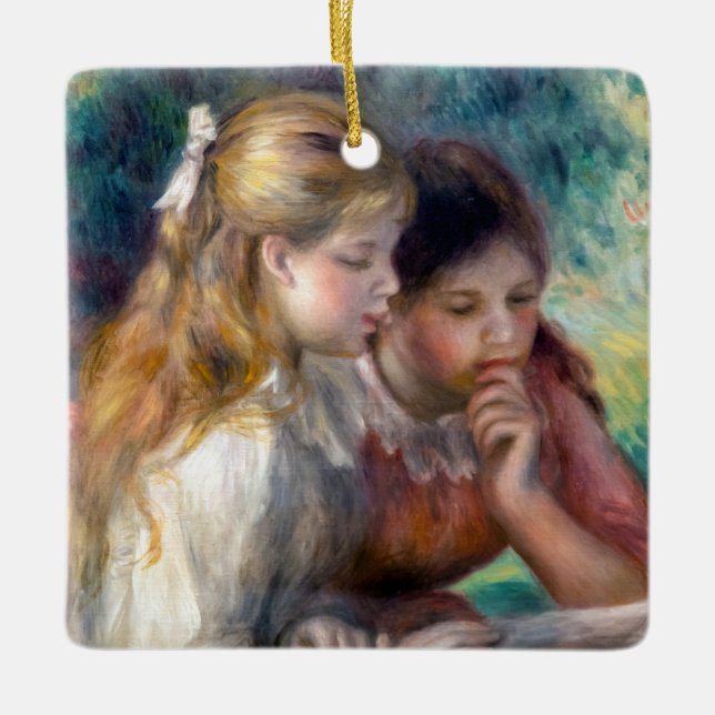 Ornement En Céramique Pierre-Auguste Renoir - Lecture (Devant)