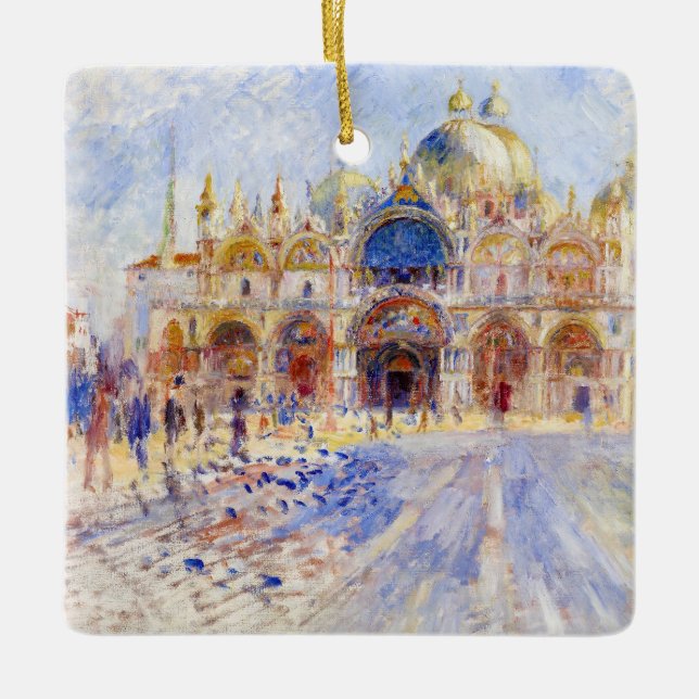 Ornement En Céramique Pierre-Auguste Renoir - Venise, Piazza San Marco (Devant)