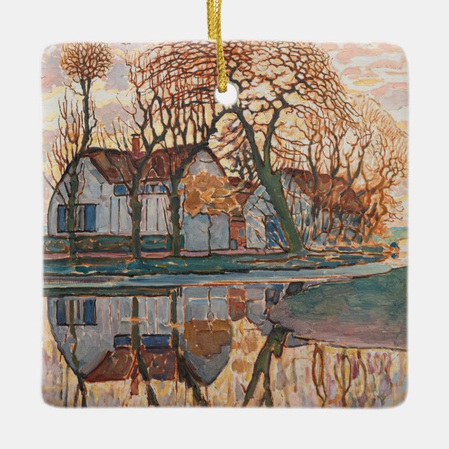 Ornement En Céramique Piet Mondrian - Ferme Près De Duivendrecht (Devant)