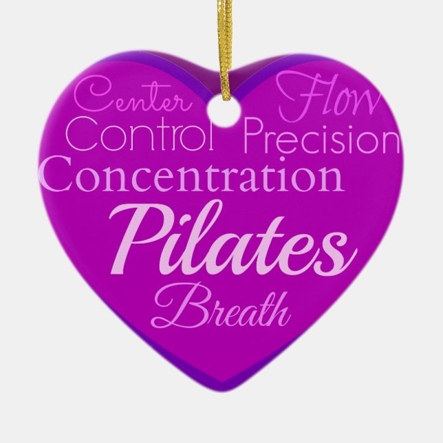Ornement En Céramique Pilates (Devant)
