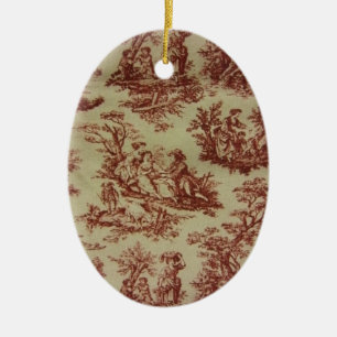 Ornement En Céramique Pink Toile