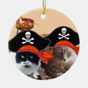 ORNEMENT EN CÉRAMIQUE PIRATES ET PIRATES ANCIENS CARTES DE TRÉSOR