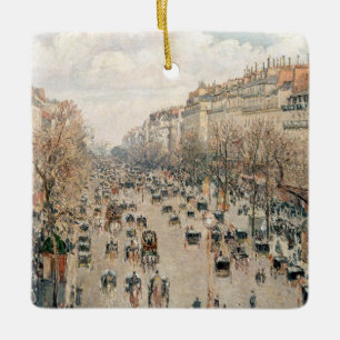 Ornement En Céramique Pissarro - Boulevard Montmartre, Soleil après-midi