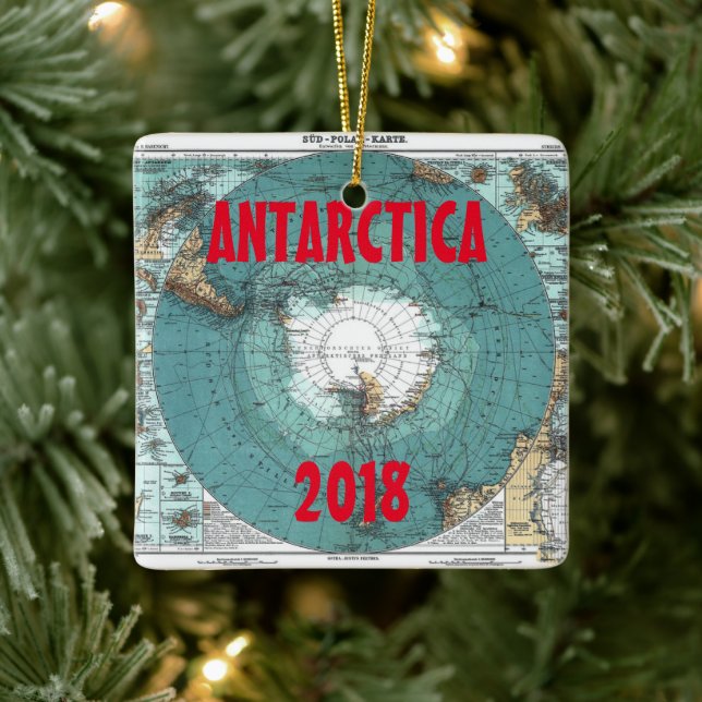 Ornement en céramique Pittoresque Antarctique Carr (Arbre)