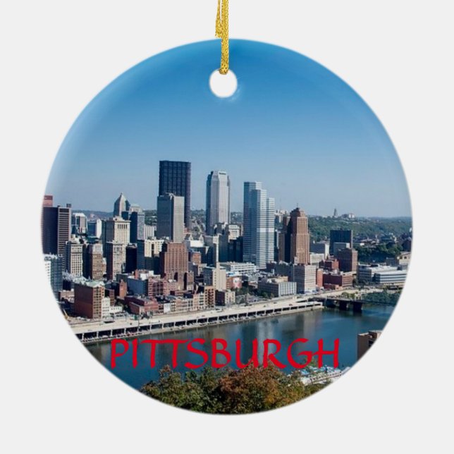 Ornement En Céramique Pittsburgh (Dos)