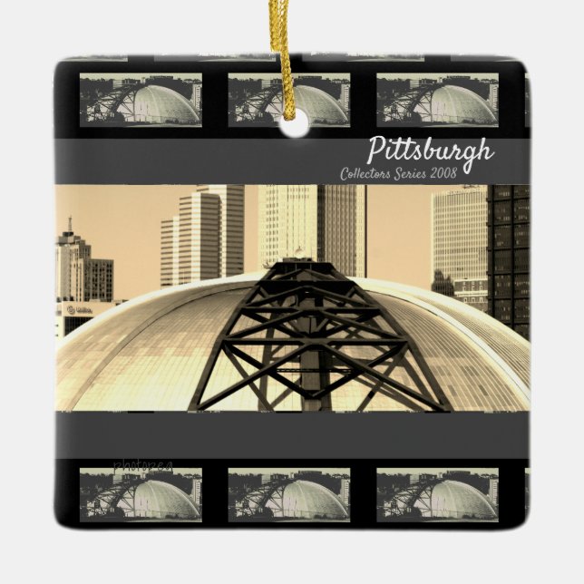 Ornement En Céramique Pittsburgh Ornament Collector Series 2008 (Devant)