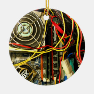 Ornement En Céramique Plan rapproché de l'électronique de mainboard