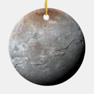 Ornement En Céramique Pluton + La plus grande lune de Pluton