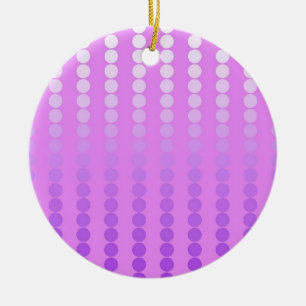 Ornement En Céramique Points satinés - teintes d'orchidée