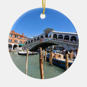 Ornement En Céramique Pont de Rialto à Venise, Italie