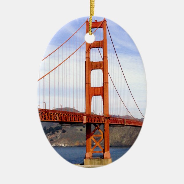Ornement En Céramique Pont Golden Gate (Devant)